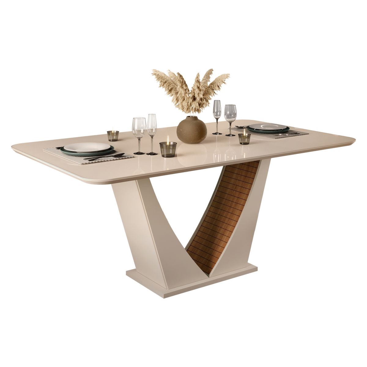 ALTAVISION - Juego de Comedor Dalila 6 Sillas Bia Carval Neve Altavision