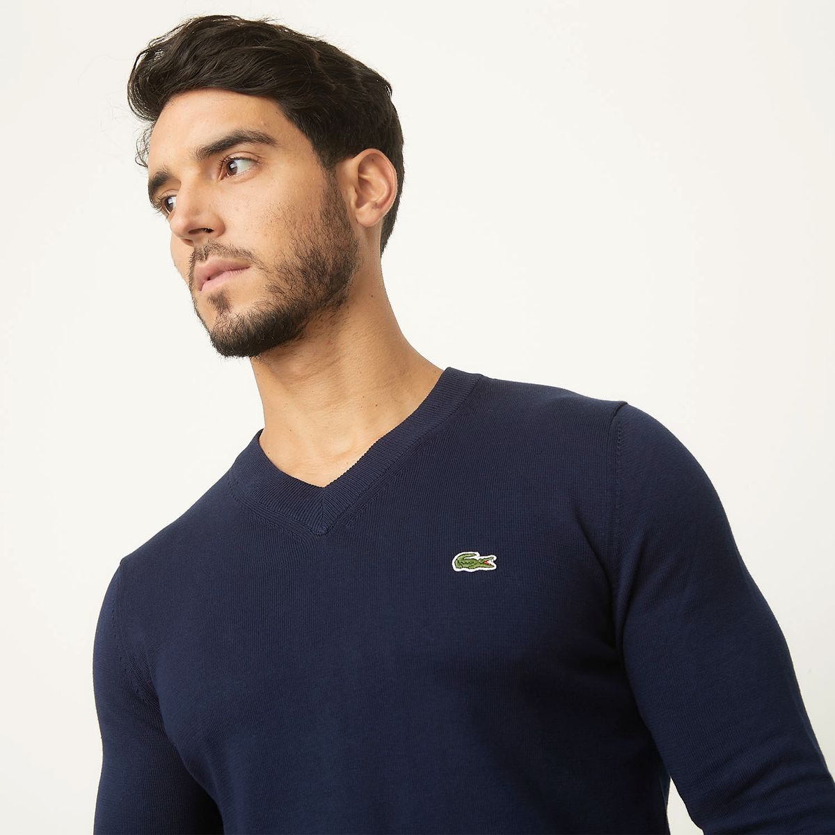 LACOSTE - Sweater Cuello V Hombre Lacoste