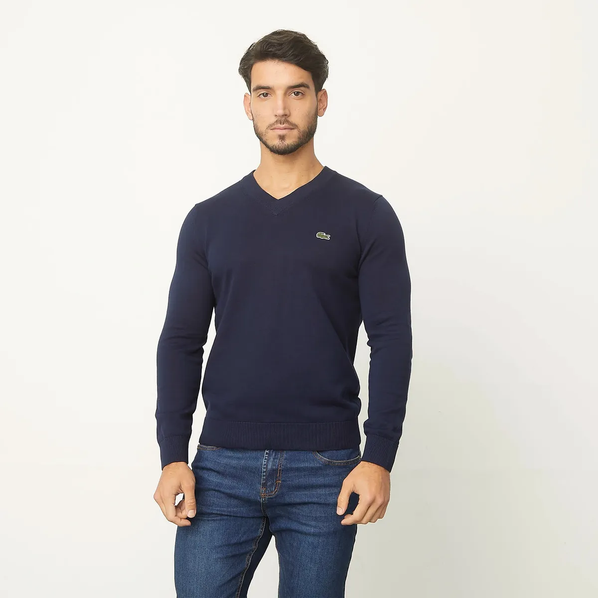 LACOSTE - Sweater Cuello V Hombre Lacoste