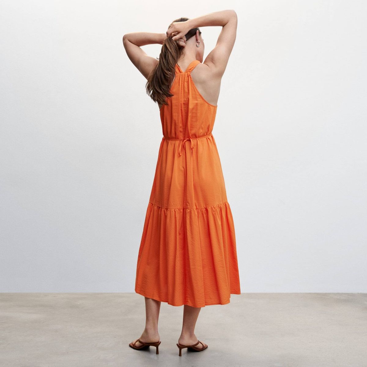 MANGO - Vestido Falda Vuelo Mujer Mango