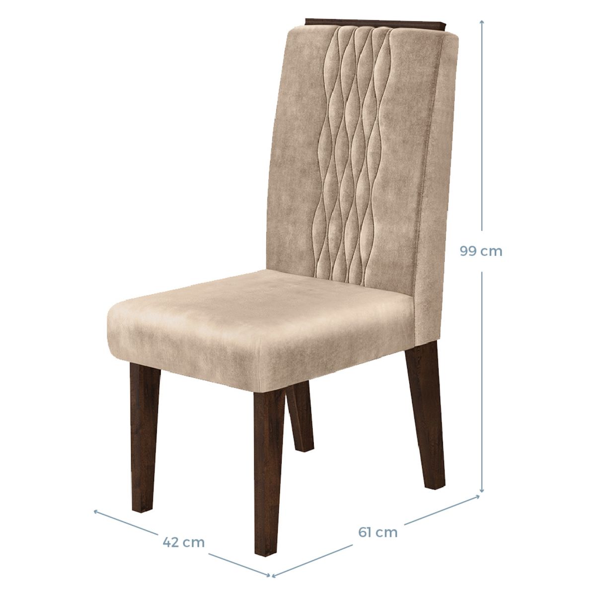 VEKKAHOME - Juego de Comedor 6 Sillas Soulages Vekkahome