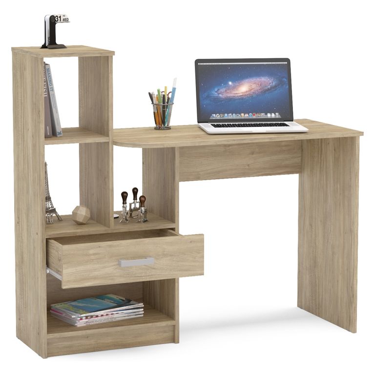 VEKKAHOME Escritorio Page Roble