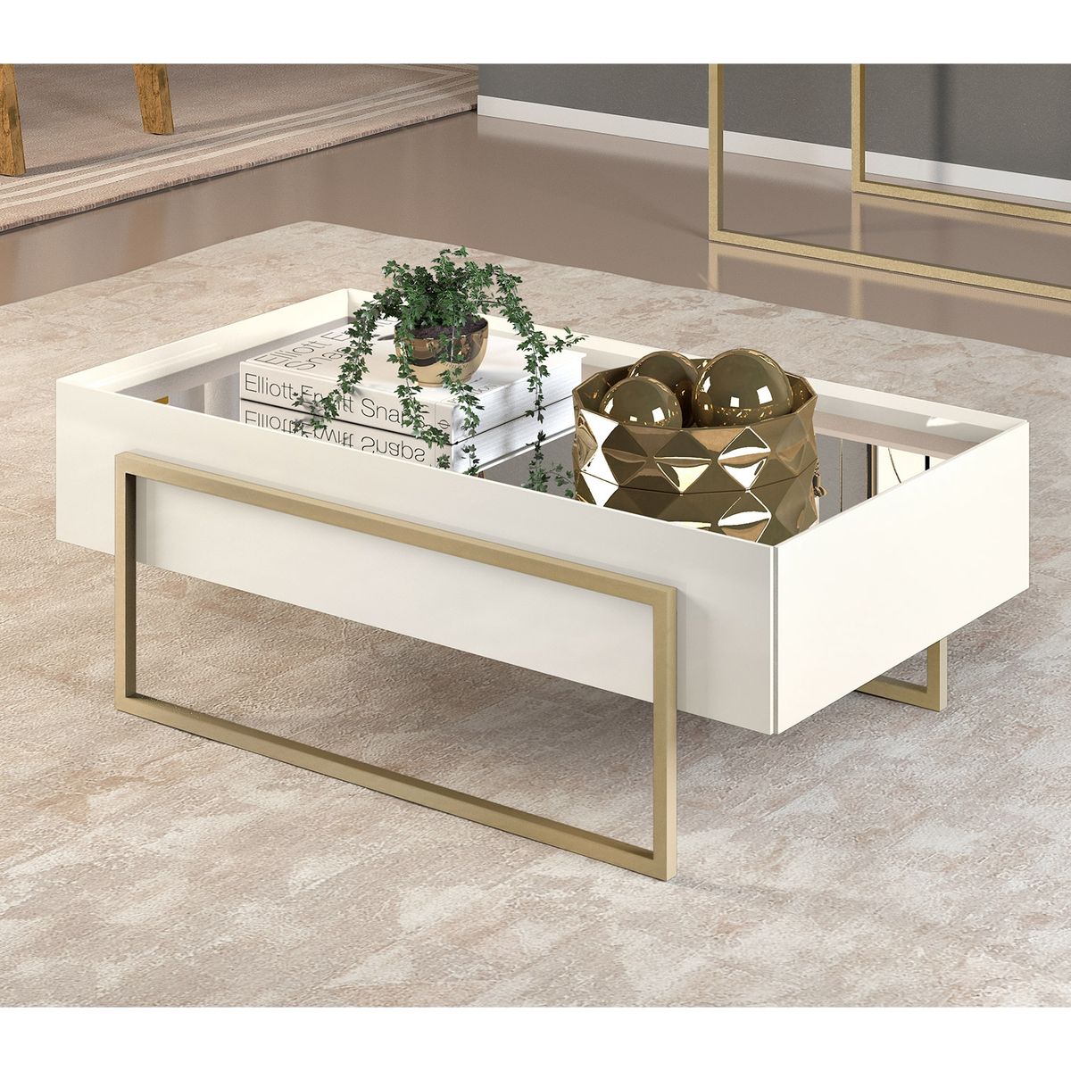 VEKKAHOME - Mesa De Centro Pilar Vekkahome