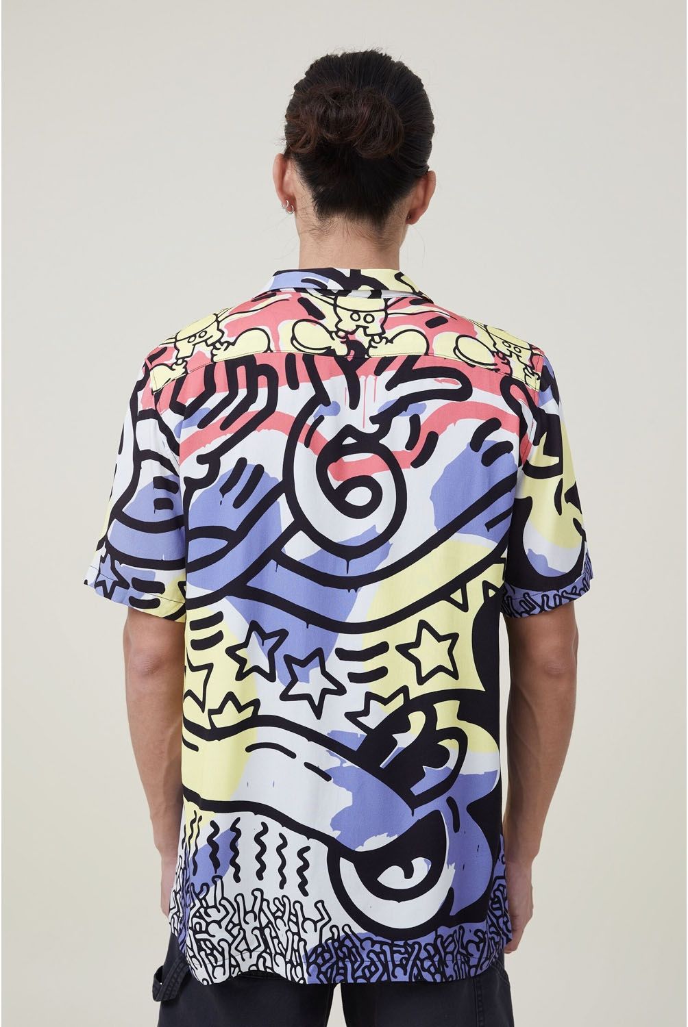 COTTON ON - Camisa Manga Corta Mickey Hombre Cotton On