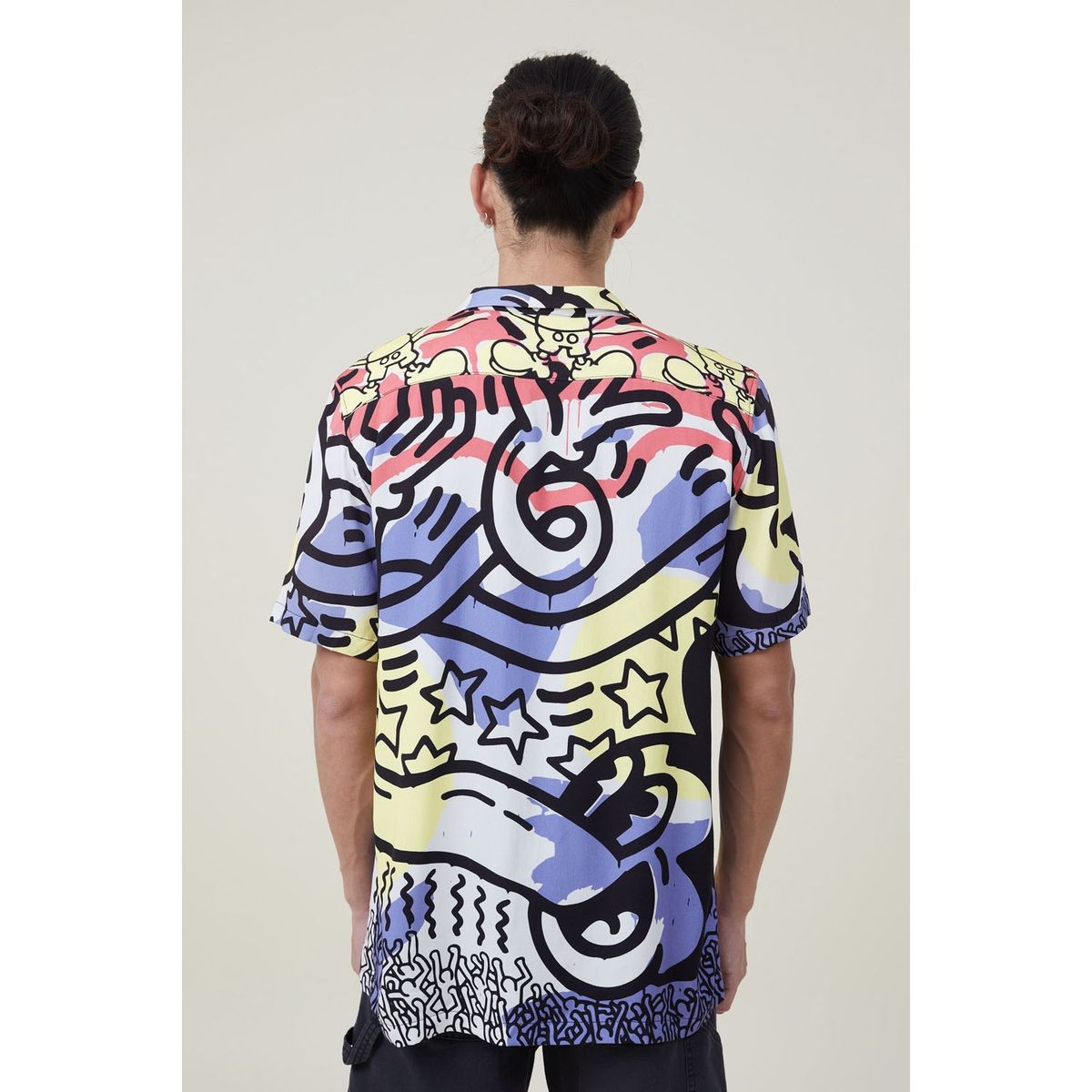 COTTON ON - Camisa Manga Corta Mickey Hombre Cotton On