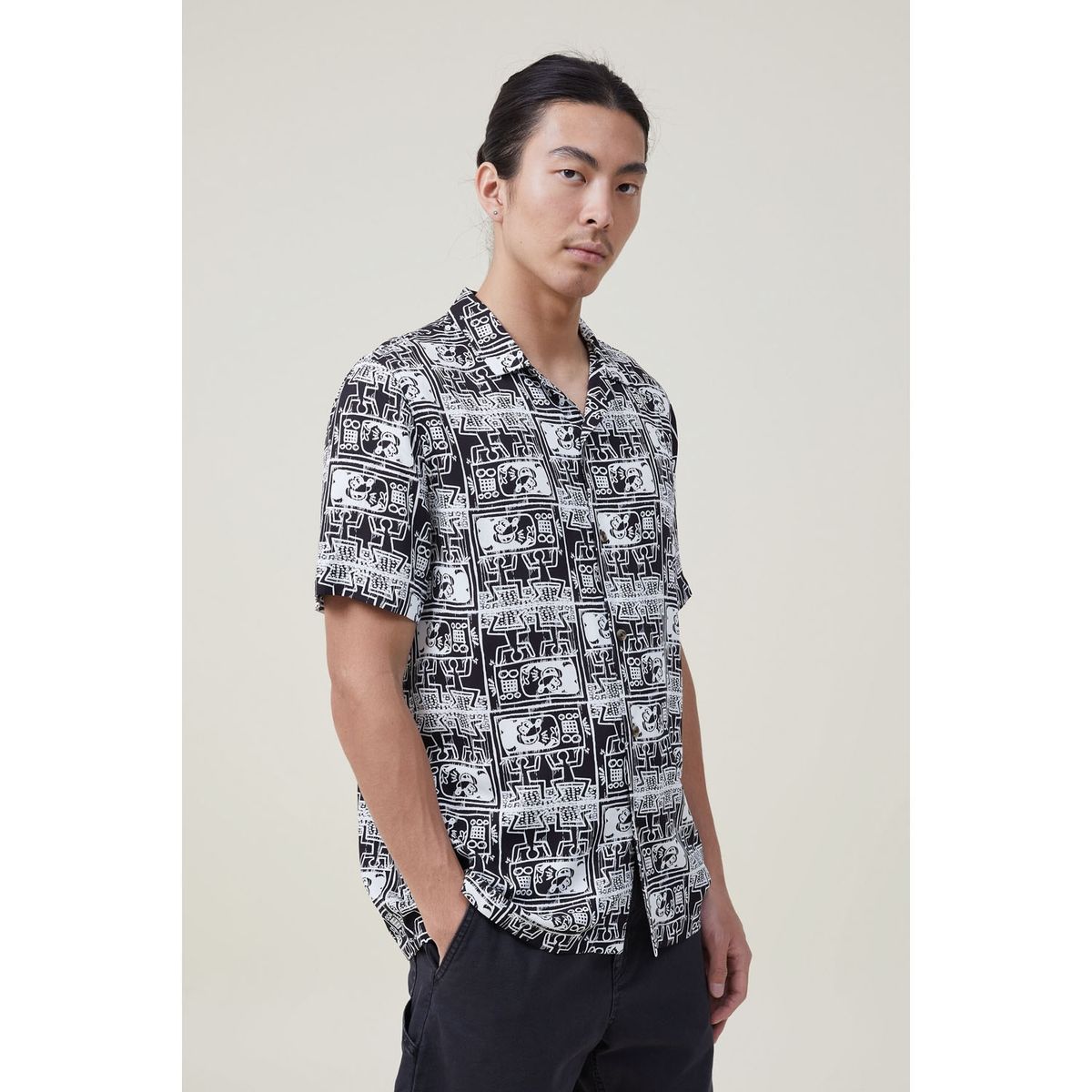 COTTON ON - Camisa Manga Corta Mickey Hombre Cotton On