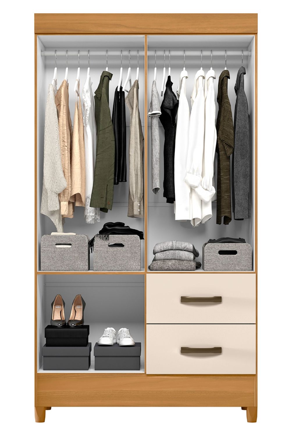 VEKKAHOME - Clóset 4 Puertas Mobi Vekkahome