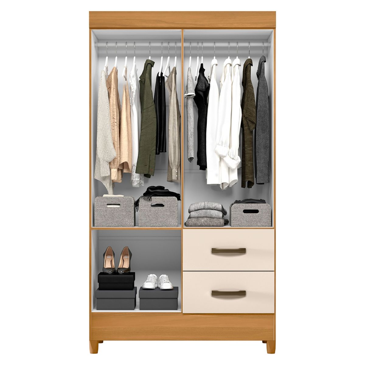 VEKKAHOME - Clóset 4 Puertas Mobi Vekkahome