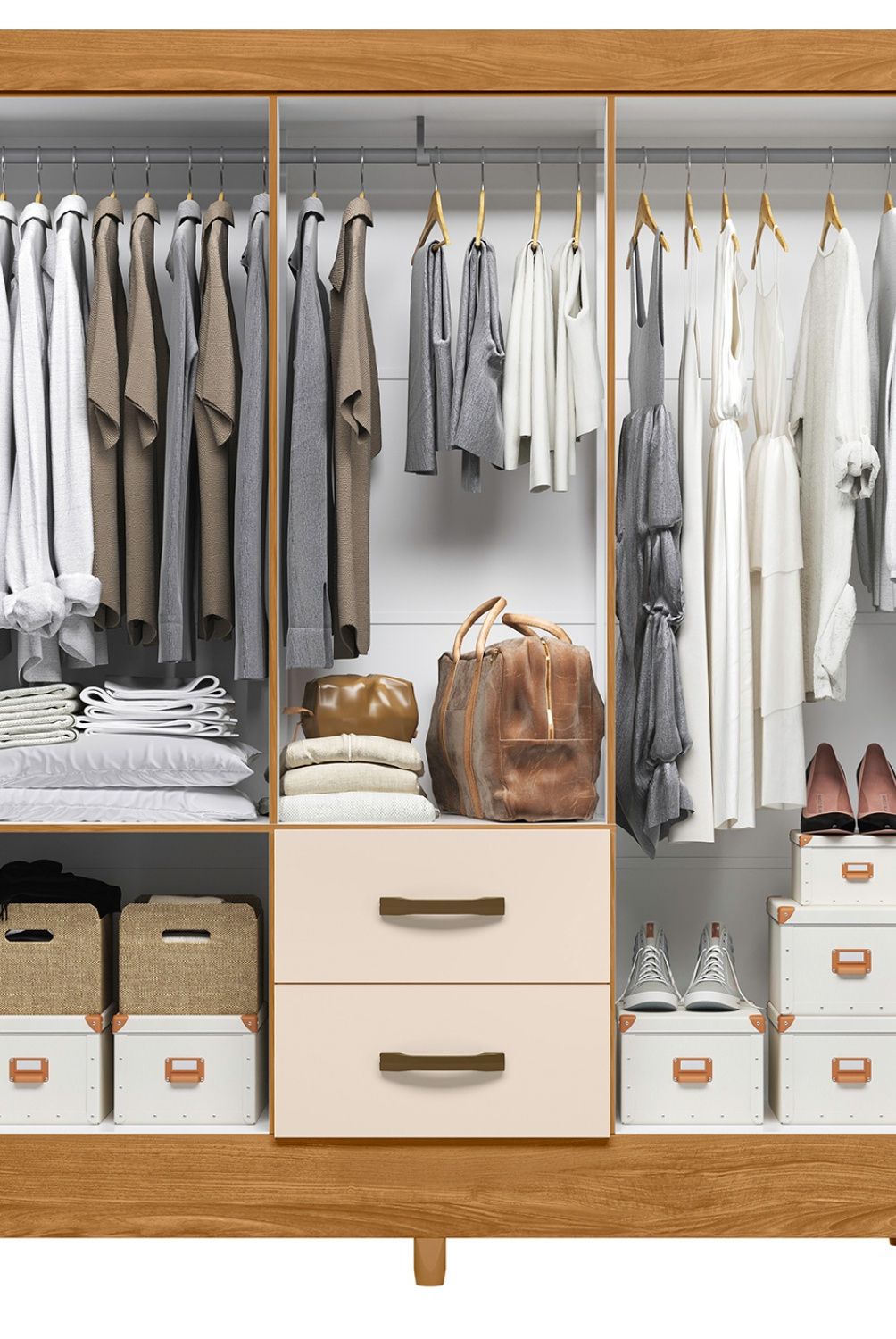 VEKKAHOME - Closet 6 Puertas Mobi Vekkahome