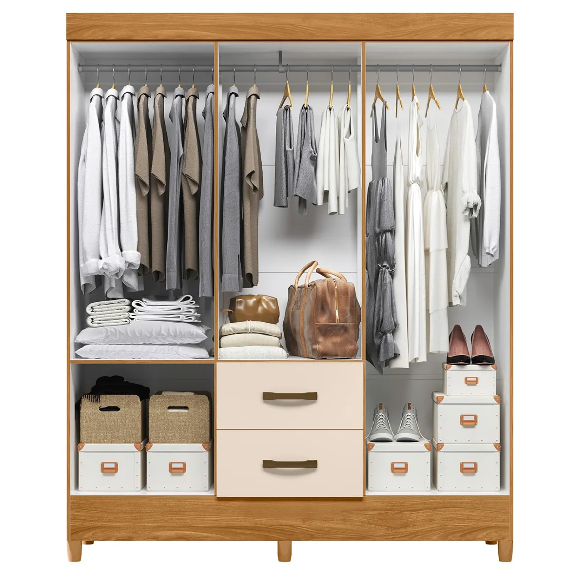 VEKKAHOME - Clóset 6 Puertas Mobi Vekkahome