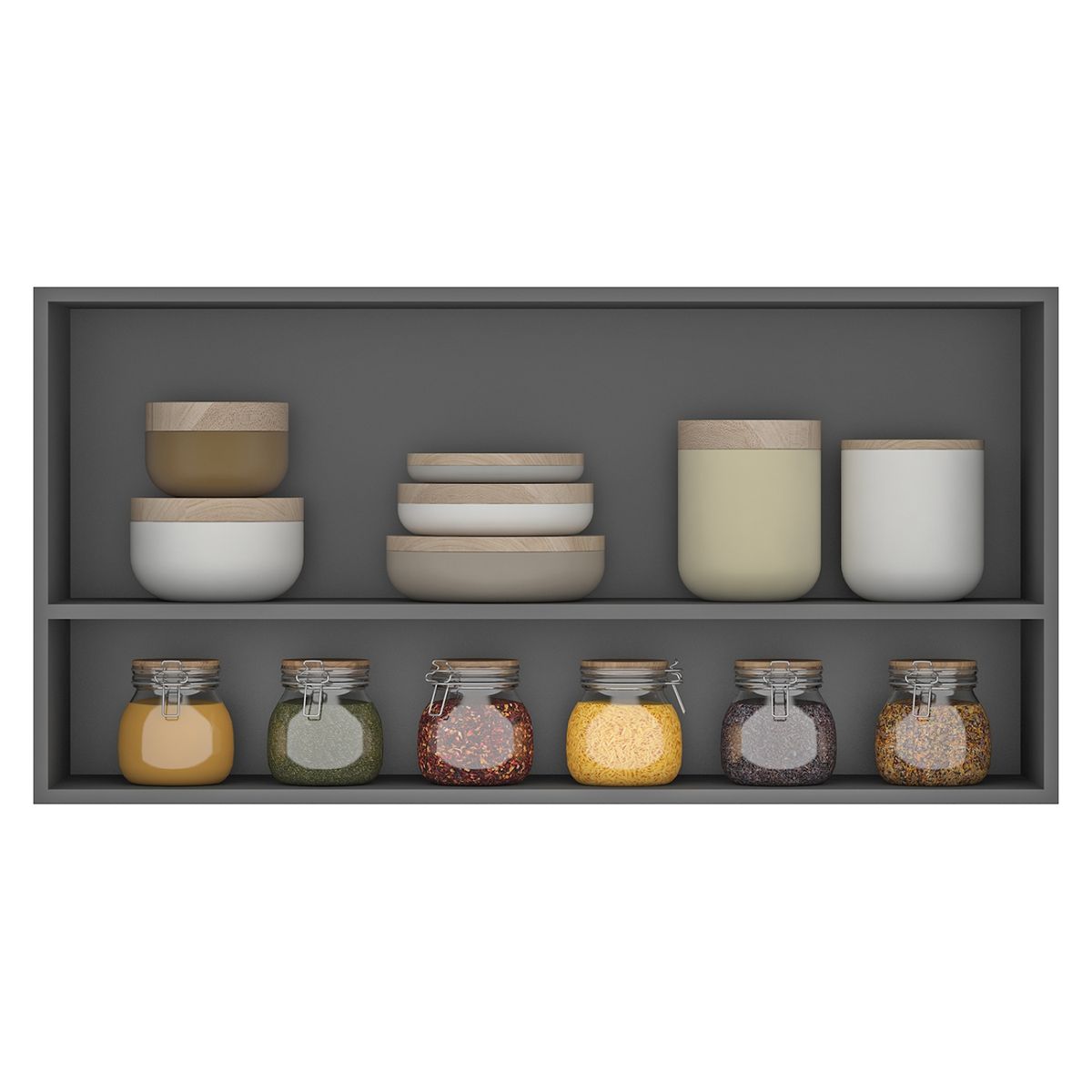 VEKKAHOME - Mueble Aéreo Elton 1O5 Cm Vekkahome