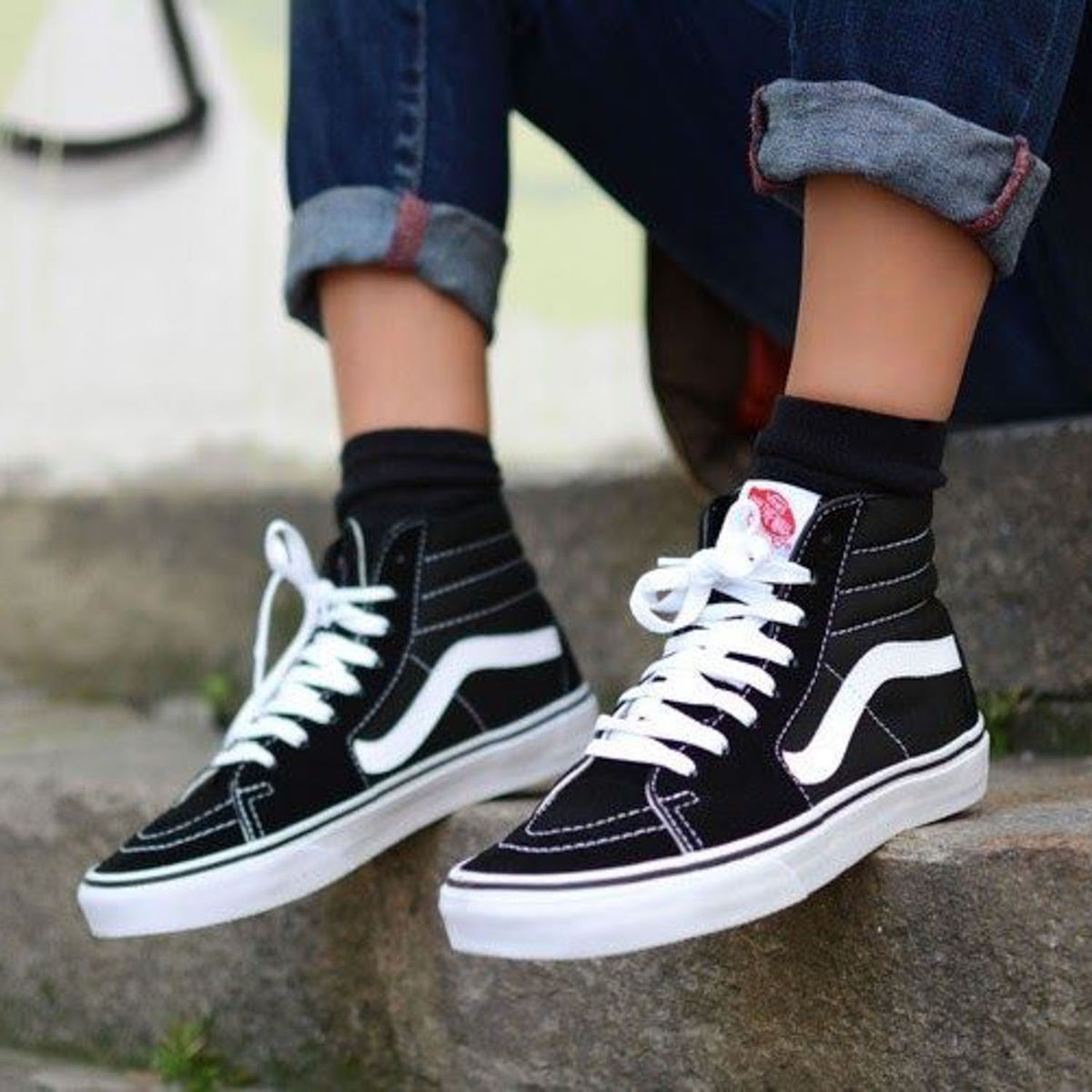 VANS - Sk8 Hi Zapatilla Urbana Mujer Negro Vans