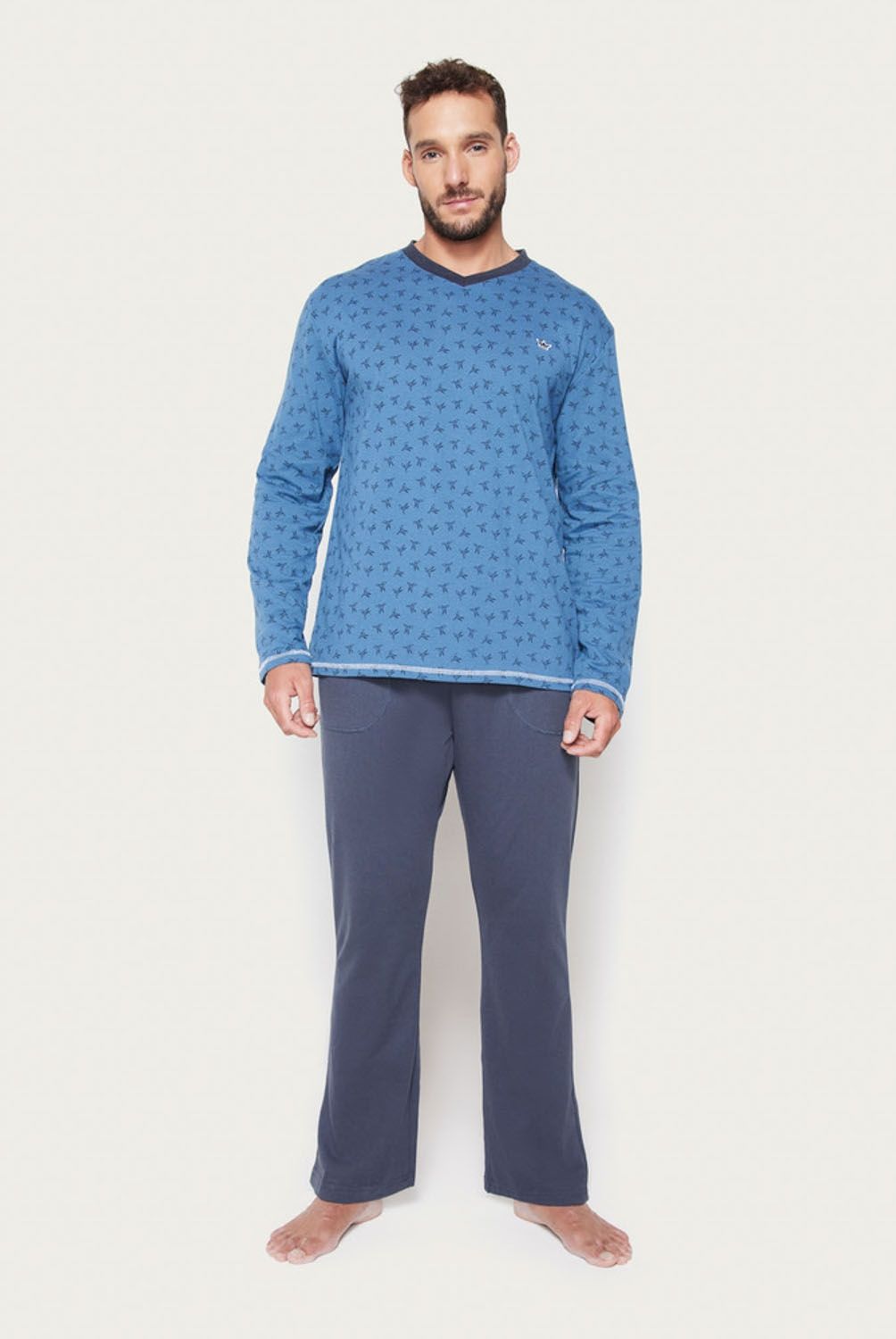 PALMERS - Pijama Manga Larga Hombre Palmers