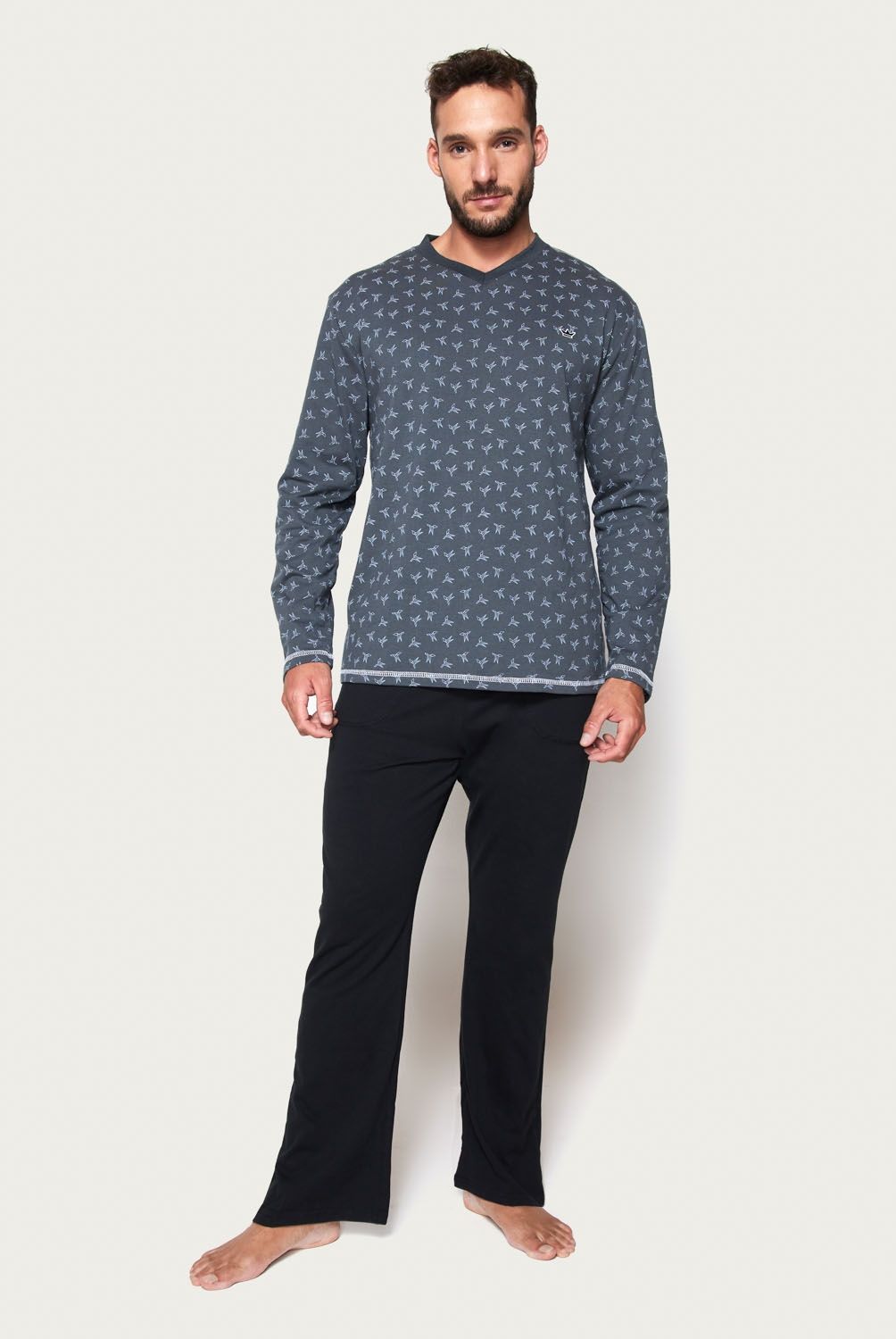 PALMERS - Pijama Manga Larga Hombre Palmers