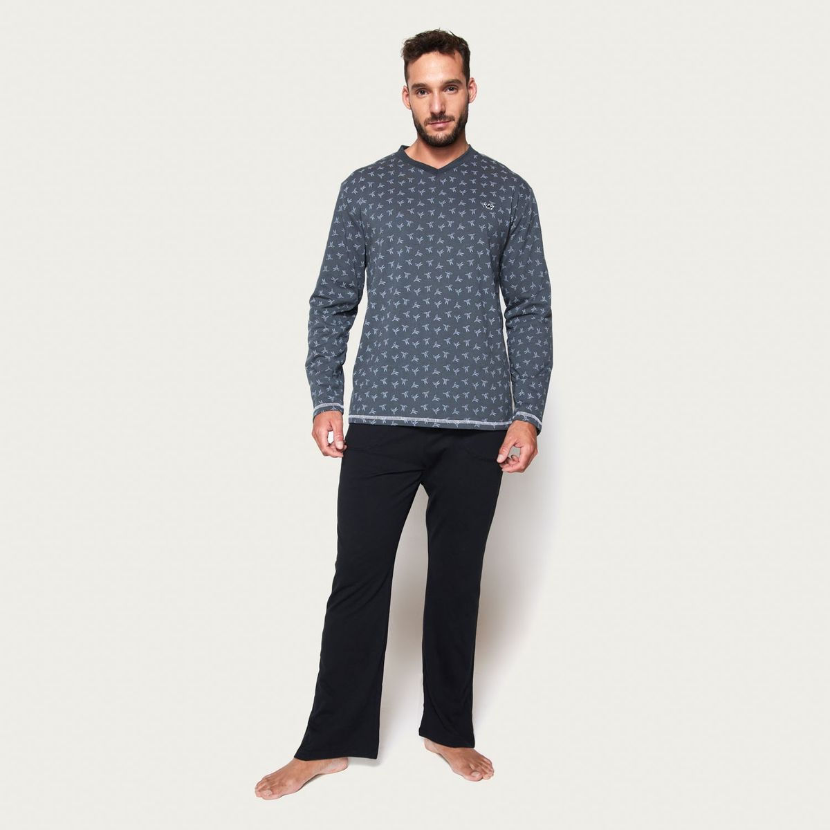 PALMERS - Pijama Manga Larga Hombre Palmers