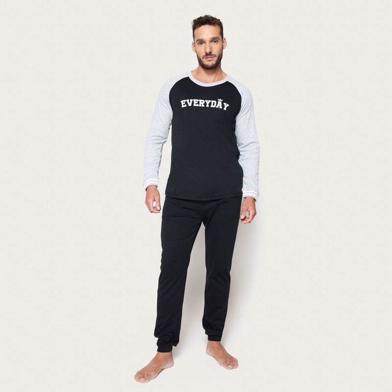 PALMERS - Pijama Manga Larga Hombre Palmers