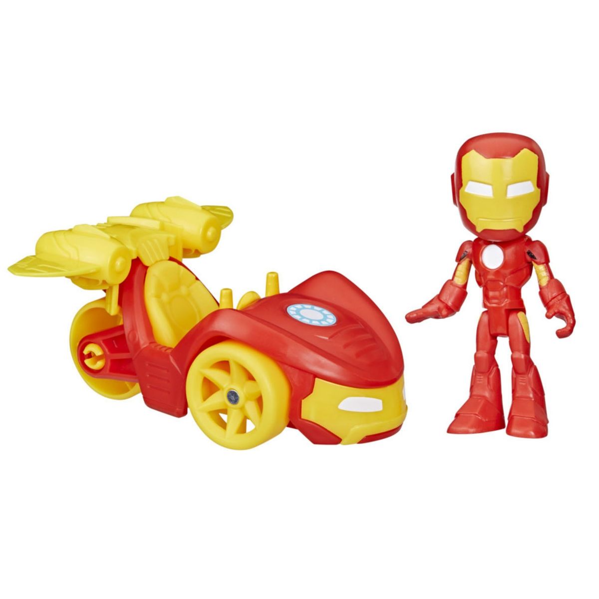 MARVEL - Figura de Acción Spidey and His Amazing Friends Bólido Iron Man Marvel