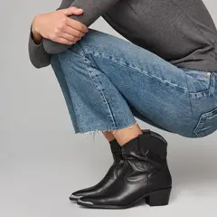 ALDO - Valley Bota Vaquera Mujer Cuero Negro