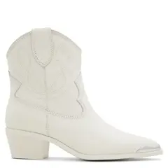 ALDO - Valley Bota Vaquera Mujer Cuero Blanco