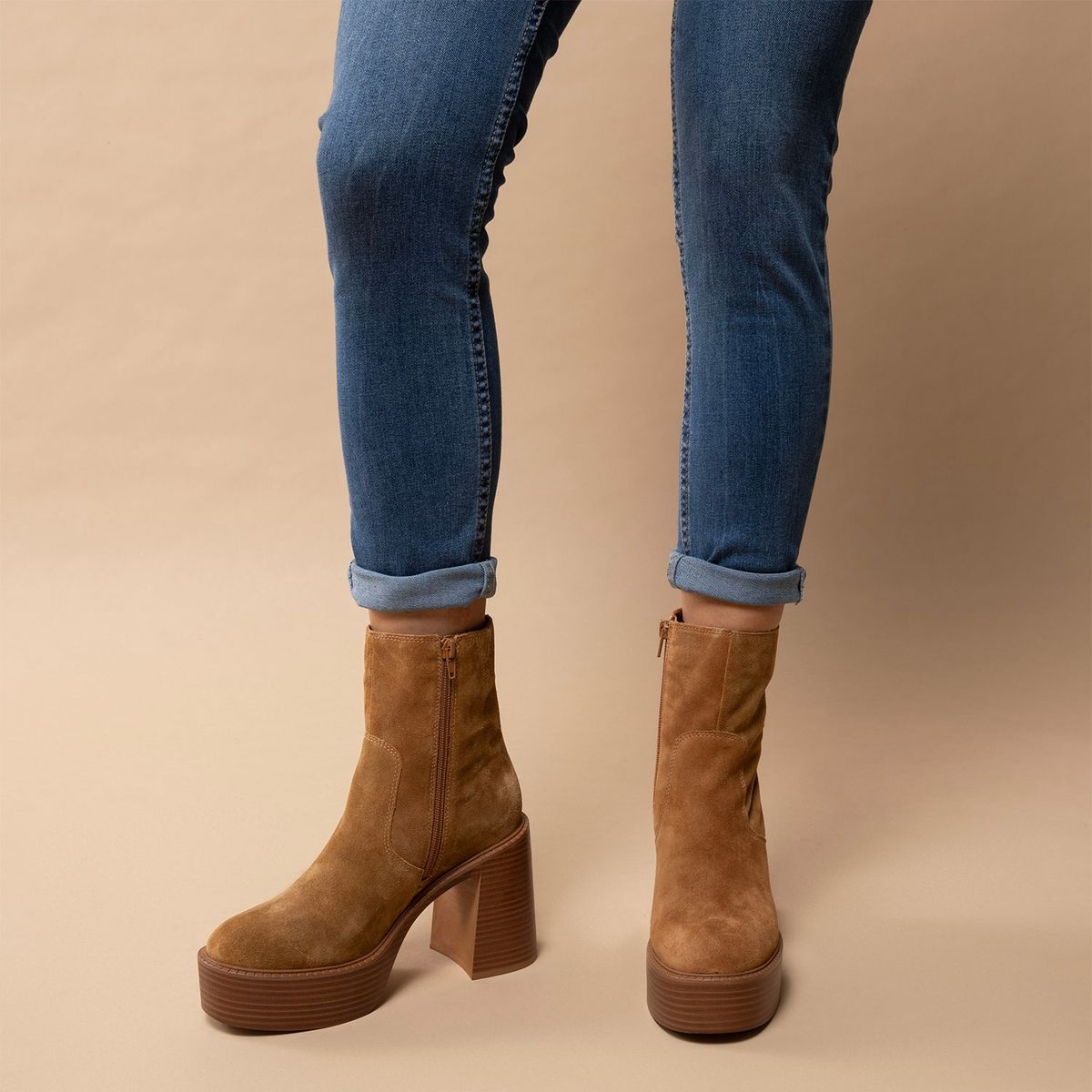 ALDO - Myrelle Botín Mujer Cuero Café Aldo