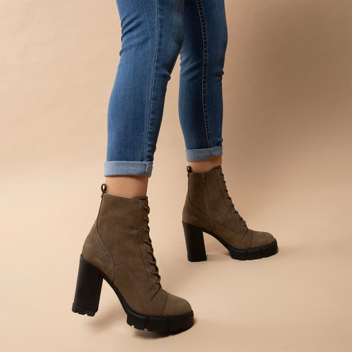 ALDO - Rebel Botín Mujer Cuero Beige Aldo