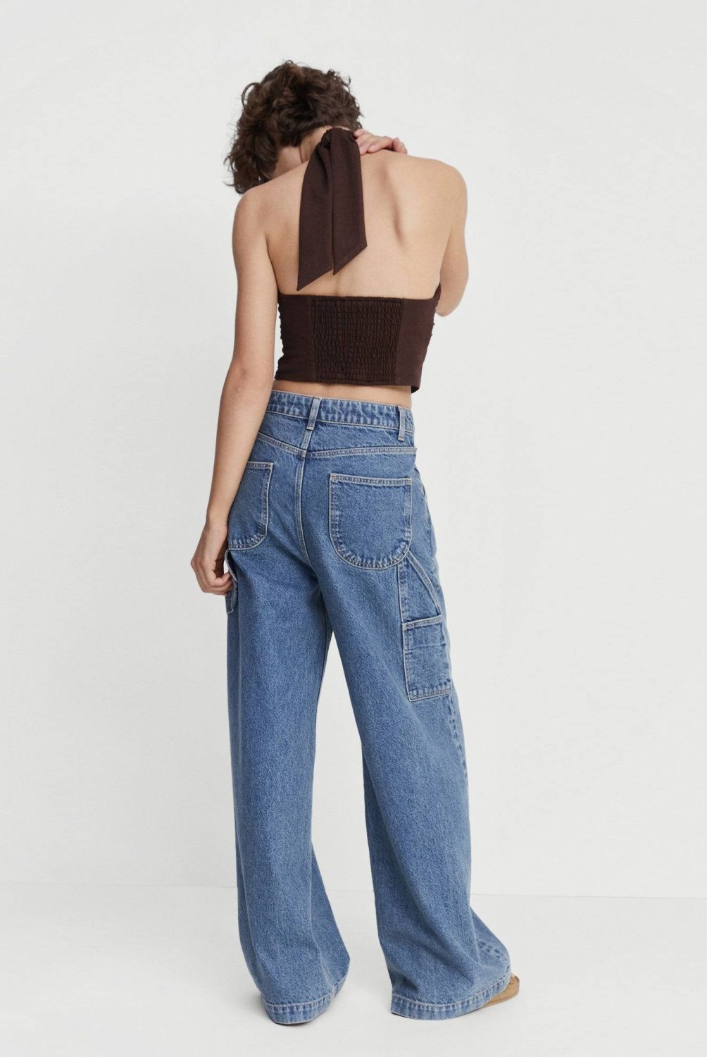 MANGO - Crop Top Cuello Halter Mujer Mango