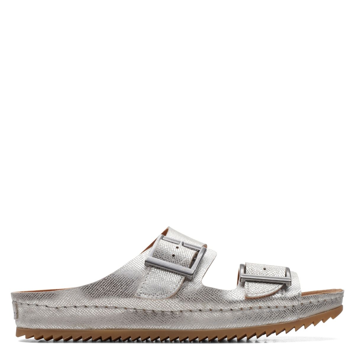 CLARKS - Sandalia Mujer Plateado Clarks