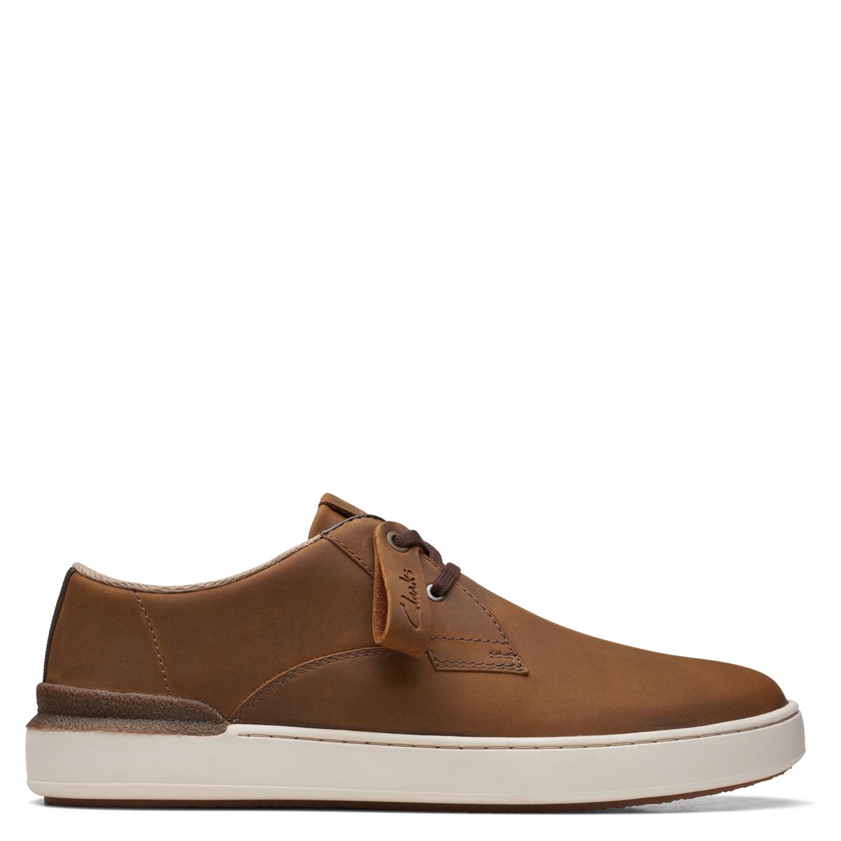 CLARKS - Zapatilla Urbana Hombre Cuero Café Clarks