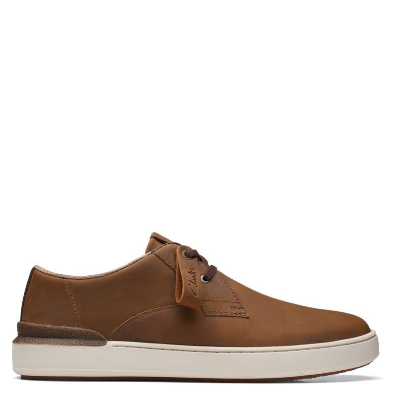 CLARKS - Zapatilla Urbana Hombre Cuero Café Clarks