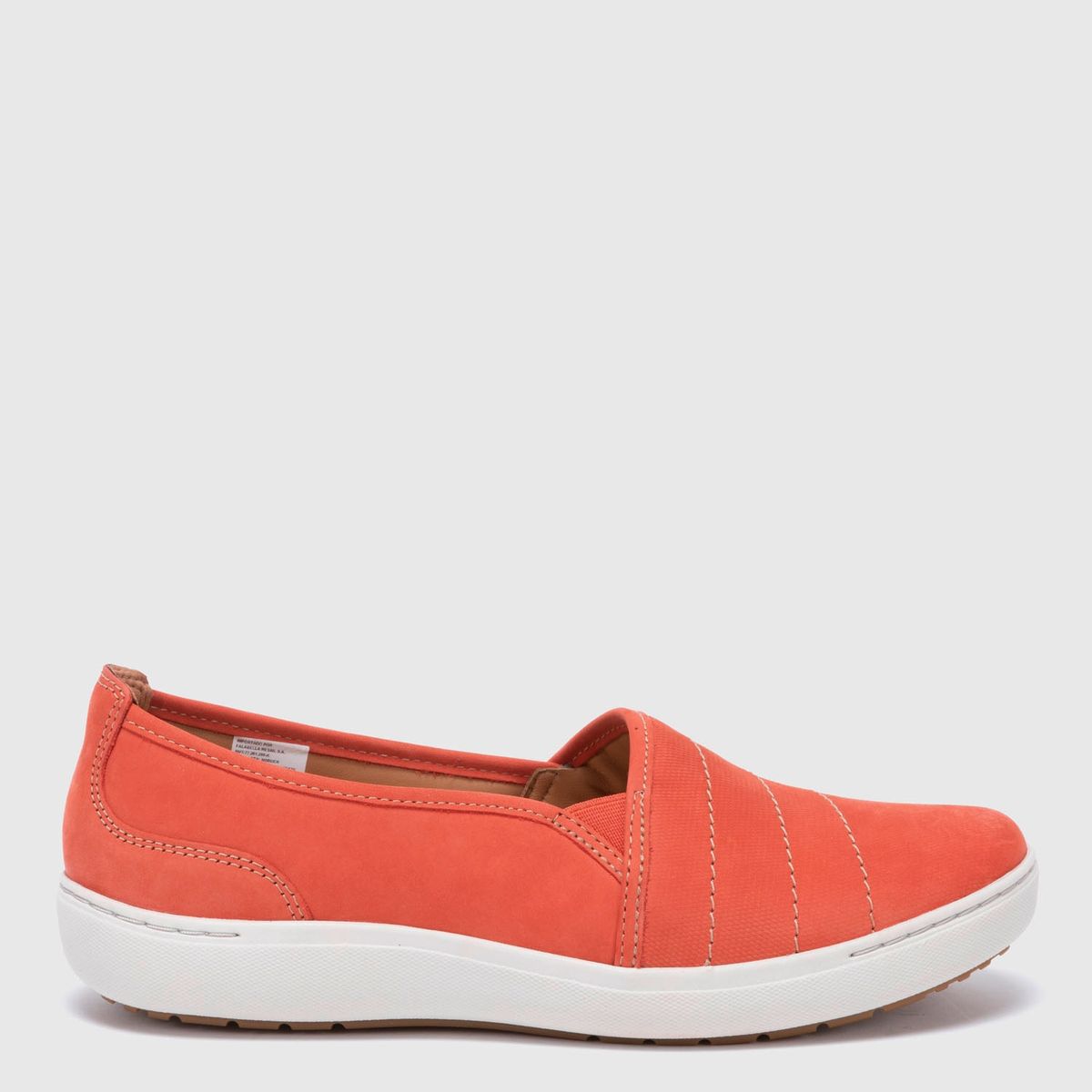CLARKS - Zapato Casual Mujer Cuero Naranjo Clarks