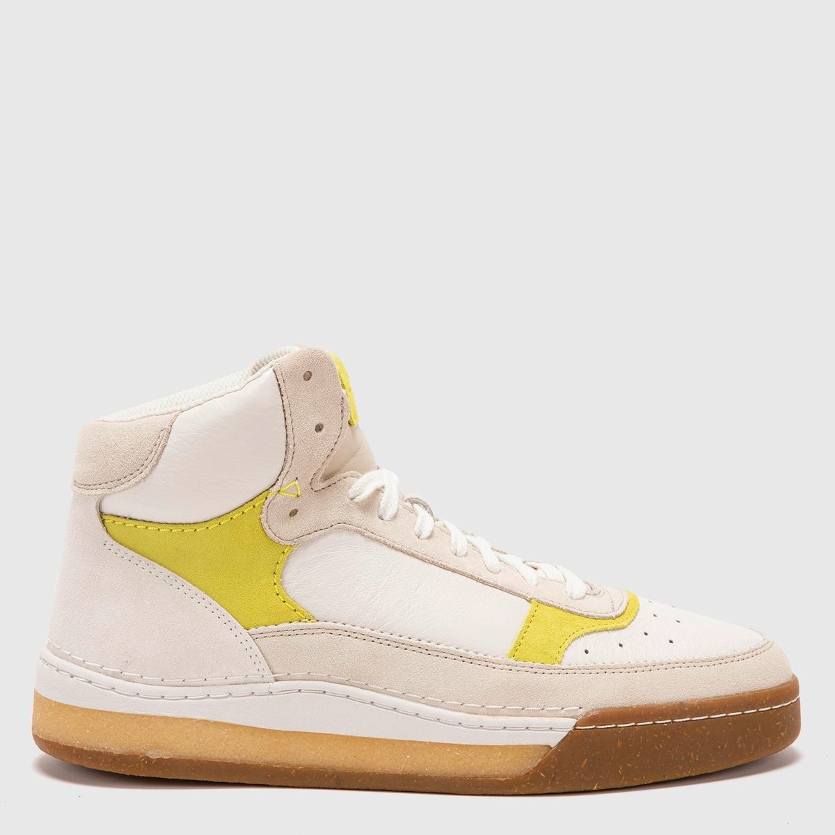CLARKS - Zapatilla Urbana Hombre Cuero Blanco Clarks