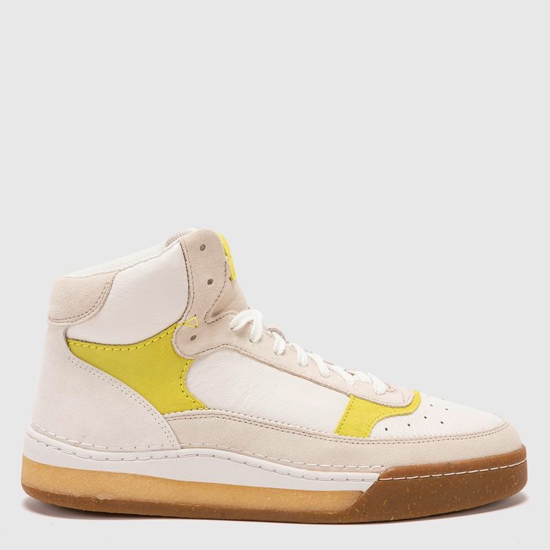 CLARKS - Zapatilla Urbana Hombre Cuero Blanco Clarks