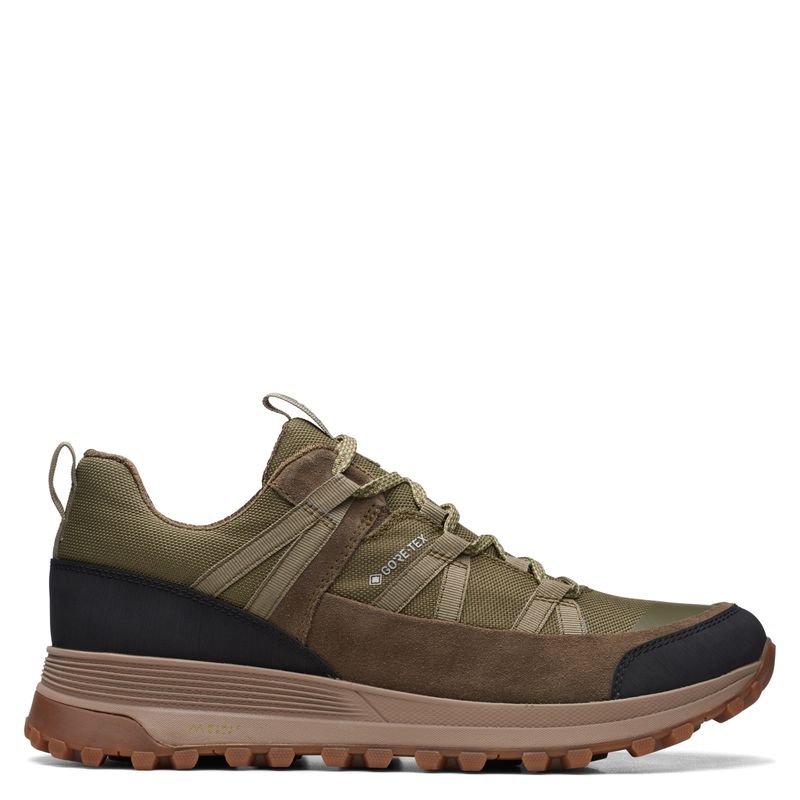 CLARKS - Zapatilla Urbana Hombre Cuero Verde Clarks