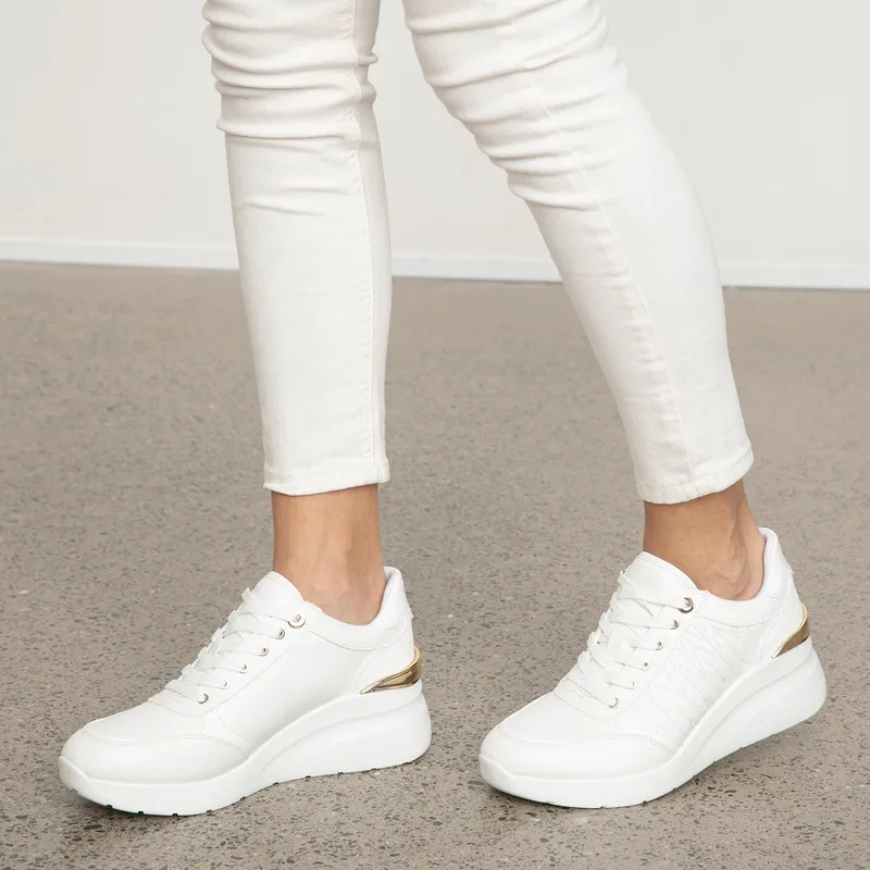 Tenis Marca Aldo Mujer Zapatillas Blancas Zapatos De Mujer Marca