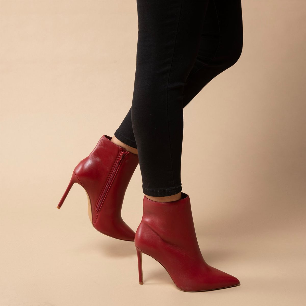 ALDO - Yiader Botín Mujer Cuero Rojo Aldo