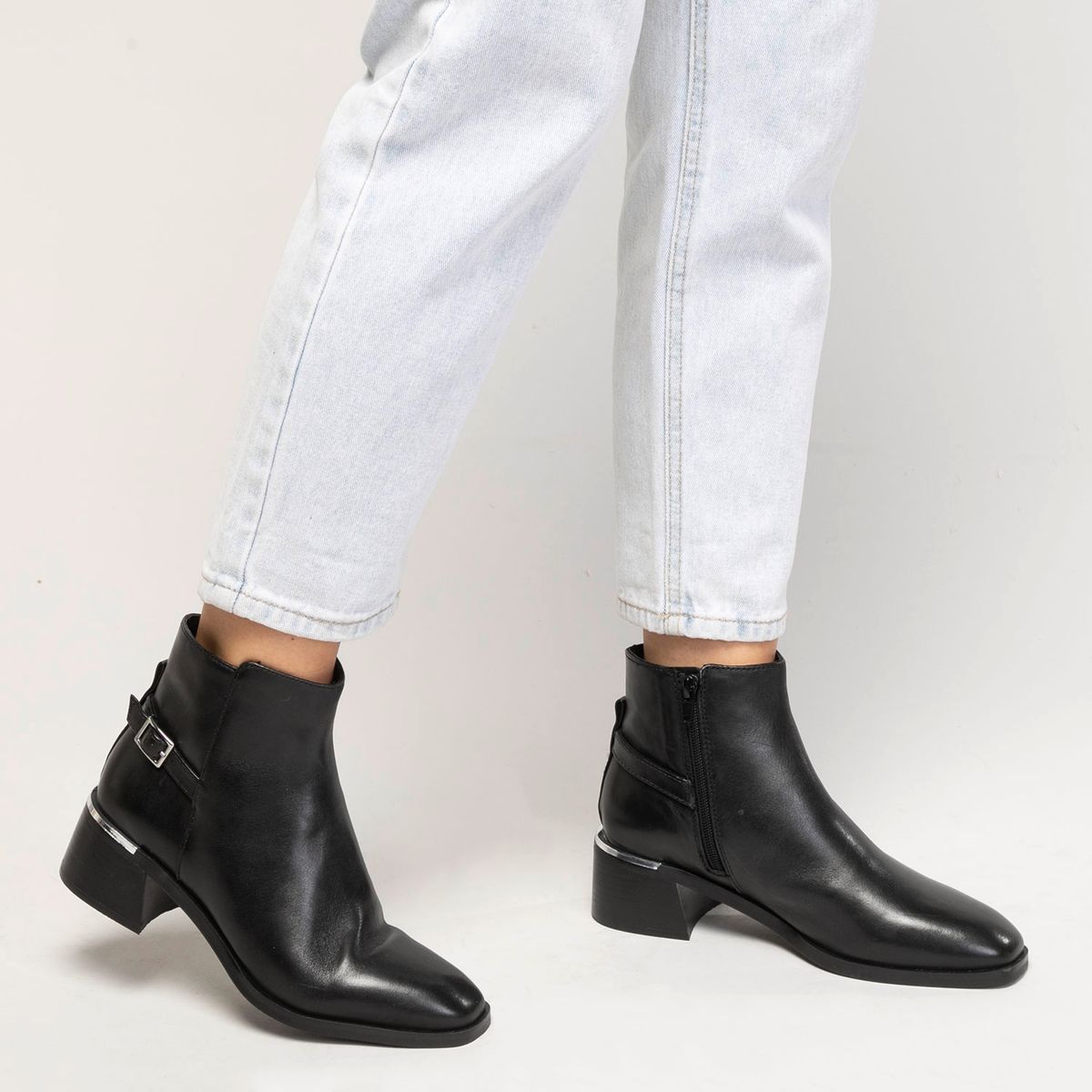 ALDO - Siraveth Botín Mujer Cuero Negro Aldo