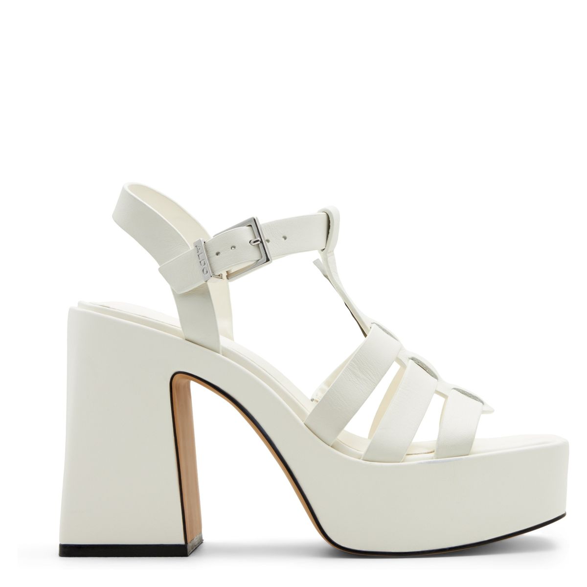 ALDO - Jeni Sandalia Mujer Cuero Blanco Aldo