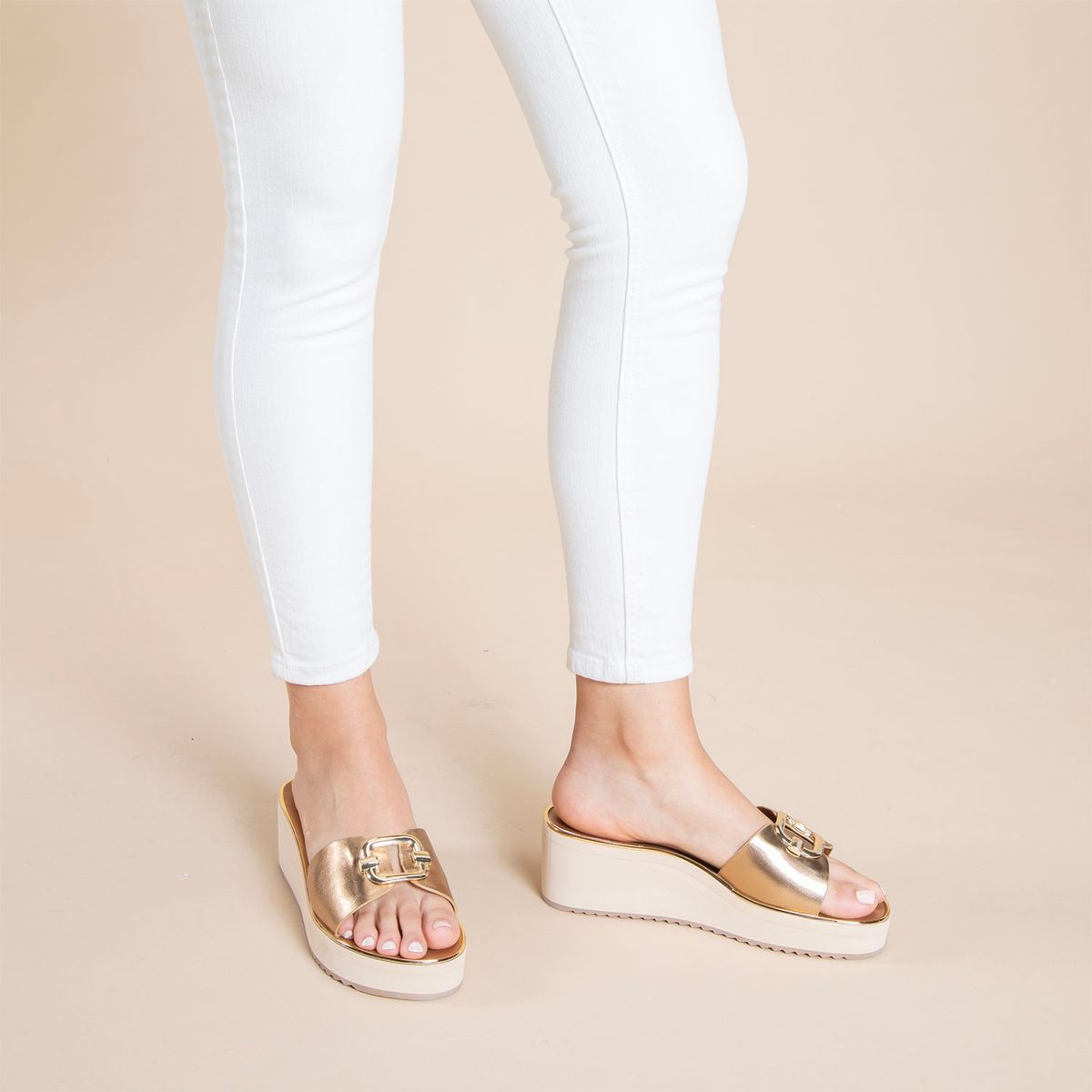 ALDO - Onayllan Sandalia Mujer Dorado Aldo