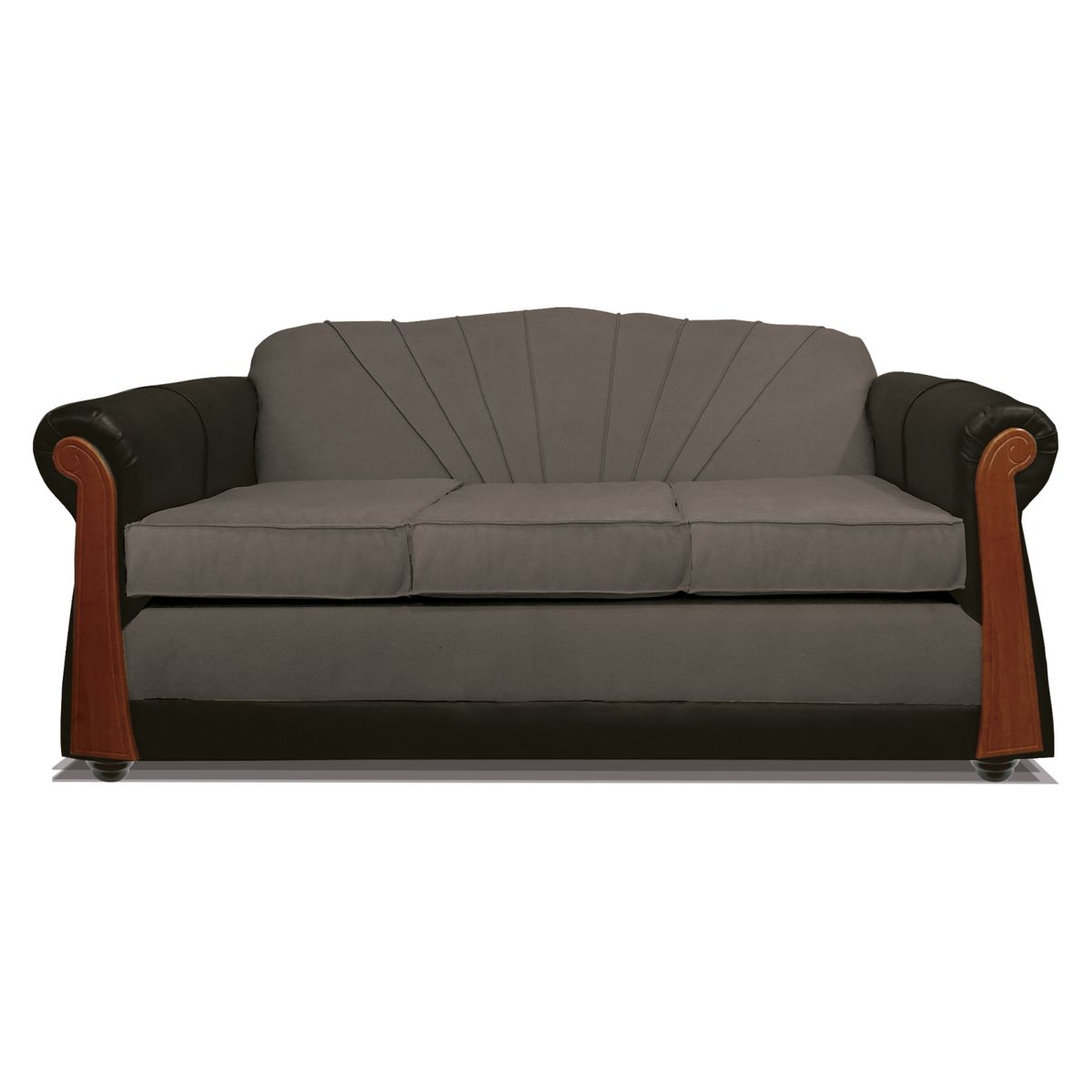 COMERCIALIZADORA ELEGANT DETAIL - Juego De Living Marsella Gris 3+2 T/Pu Elegant Detail