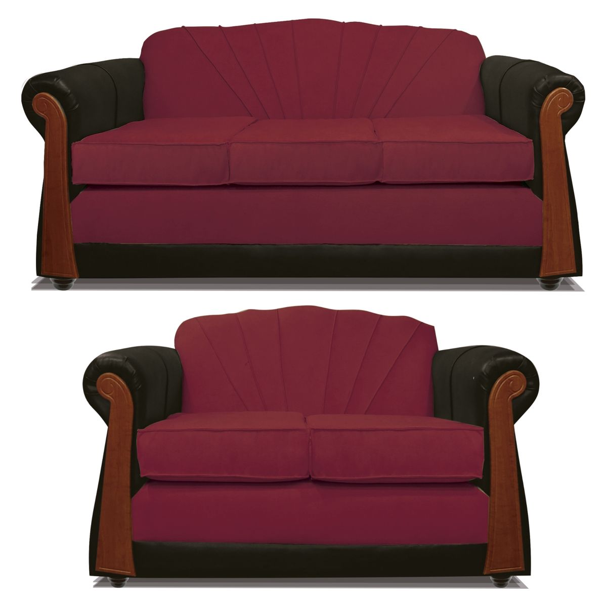 COMERCIALIZADORA ELEGANT DETAIL - Juego De Living Marsella Gris 3+2 T/Pu Elegant Detail