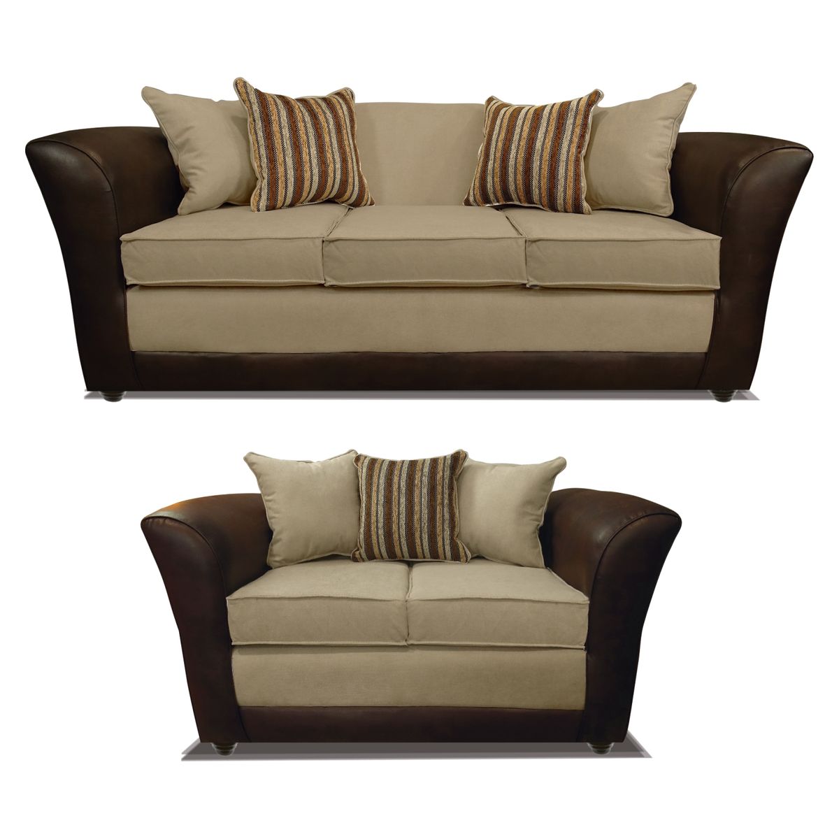 COMERCIALIZADORA ELEGANT DETAIL - Juego De Living Minnesota 3+2 T/Pu Elegant Detail