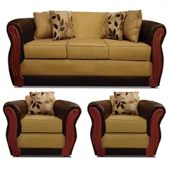 COMERCIALIZADORA ELEGANT DETAIL - Juego Living Girona 3+1+1 T/Pu