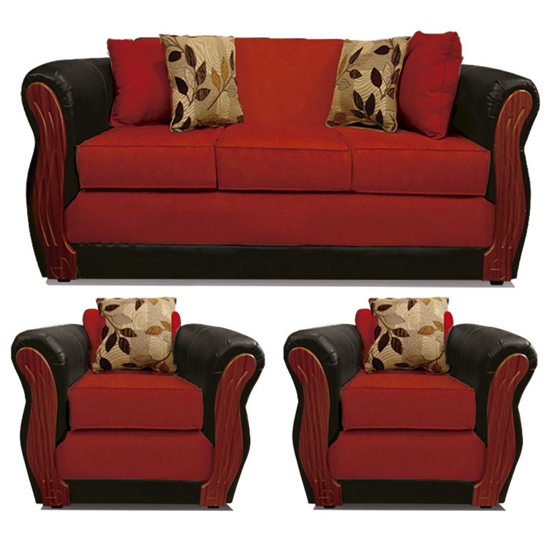 COMERCIALIZADORA ELEGANT DETAIL Juego Living Girona 3+1+1 T/Pu