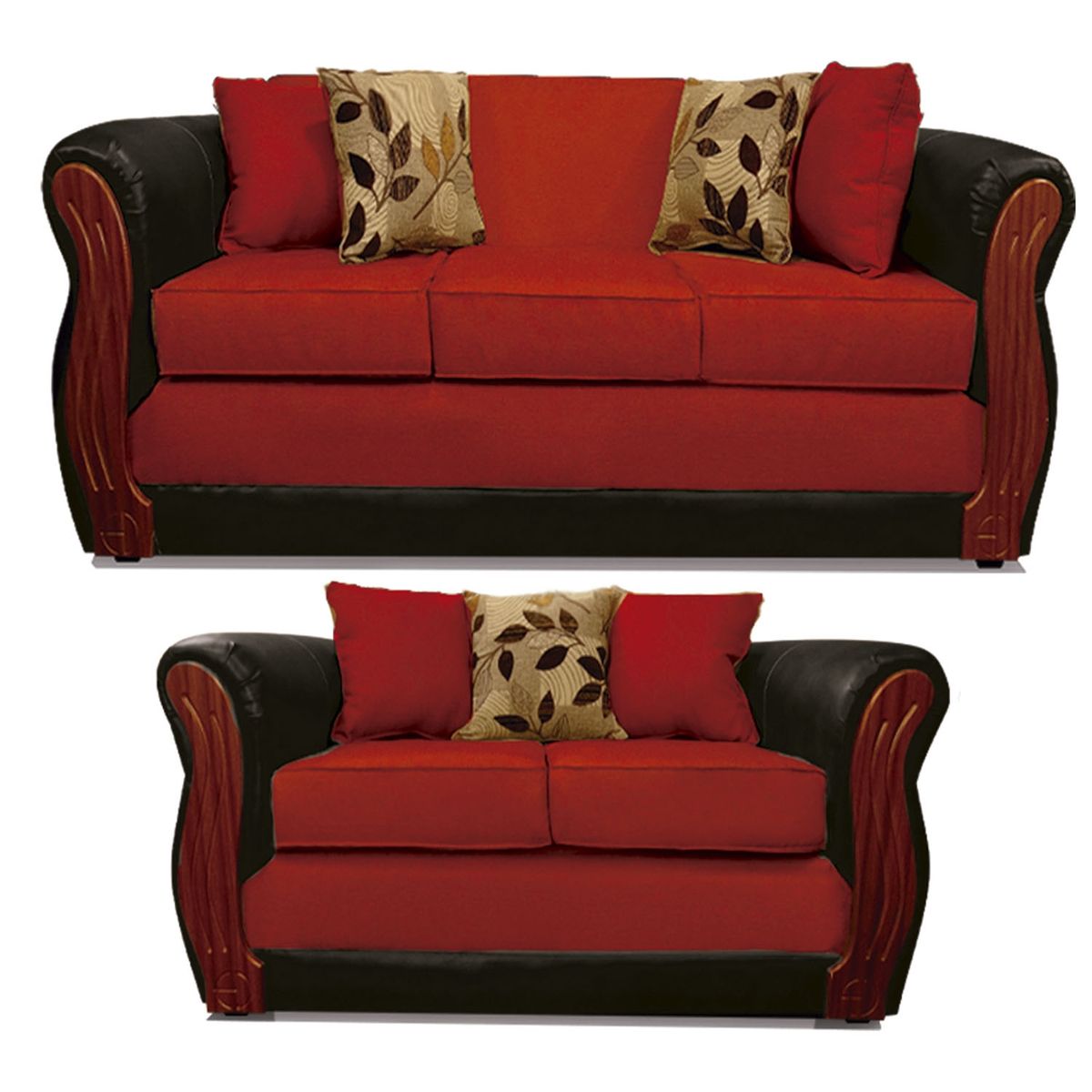 COMERCIALIZADORA ELEGANT DETAIL - Juego De Living Girona 3+2 T/Pu Elegant Detail