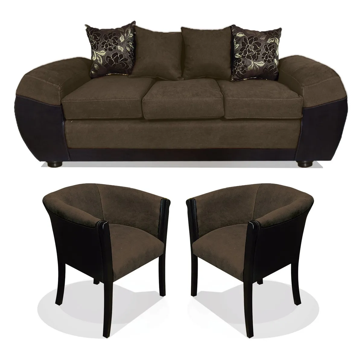 COMERCIALIZADORA ELEGANT DETAIL - Juego Living Houston 3+1+1 Comercializadora Elegant Detail