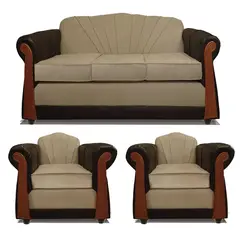 COMERCIALIZADORA ELEGANT DETAIL - Juego Living Marsella 3+1+1 T/Pu