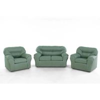 Juego De Living Mathew 2-1-1 Tela