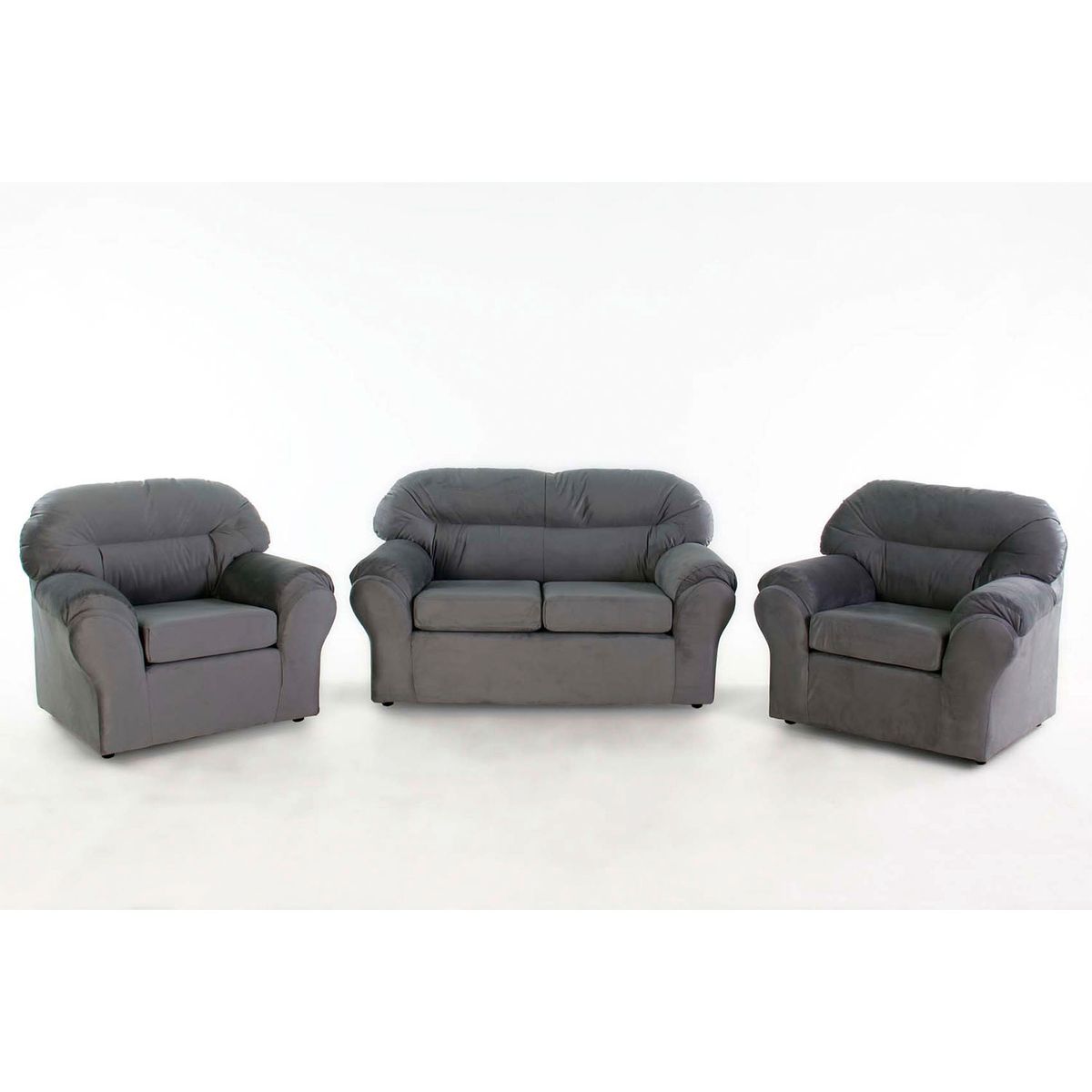 JDO & DESIGN - Juego De Living Mathew 2-1-1 Felpa Jdo & Design