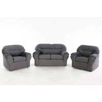 Juego De Living Mathew 2-1-1 Felpa