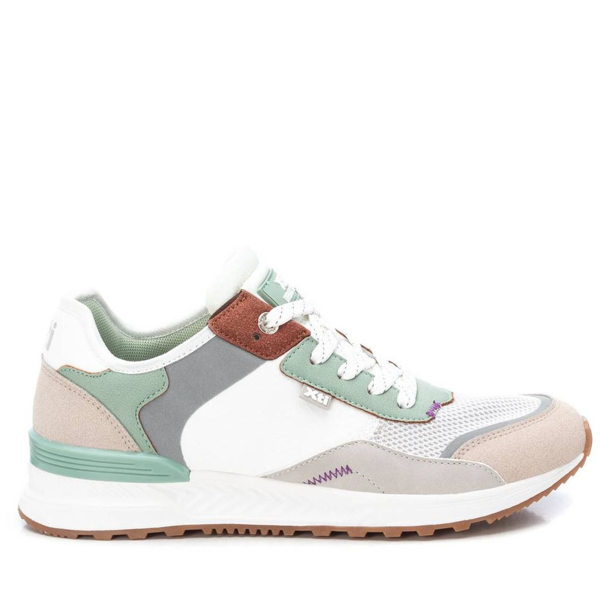 XTI - Zapatilla Urbana Hombre Beige/Khaki Xti